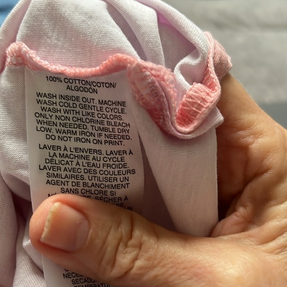 Adidas Girls Long Sleeve Pink Print Hoodie in Size  14/Large - Picture 7 of 7